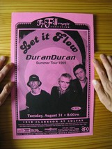 Duran Poster Concert Let It Flow The Fillmore 1999 - $89.79