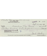 Jack Haley &quot;The Tin Man&quot; autographed Check 1974 Signed Document 2 - €216,36 EUR
