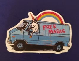 Unicorn Rainbow Van Funny Custom Decal Sticker - £2.76 GBP