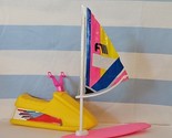 Vintage Barbie Wet n Wild Surf Set 7427 Beach Windsurf Playset Arco Matt... - $17.26