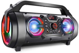 Portable Bluetooth Speakers, 30W Loud Outdoor Speakers with Subwoofer, FM Radio, - £61.34 GBP