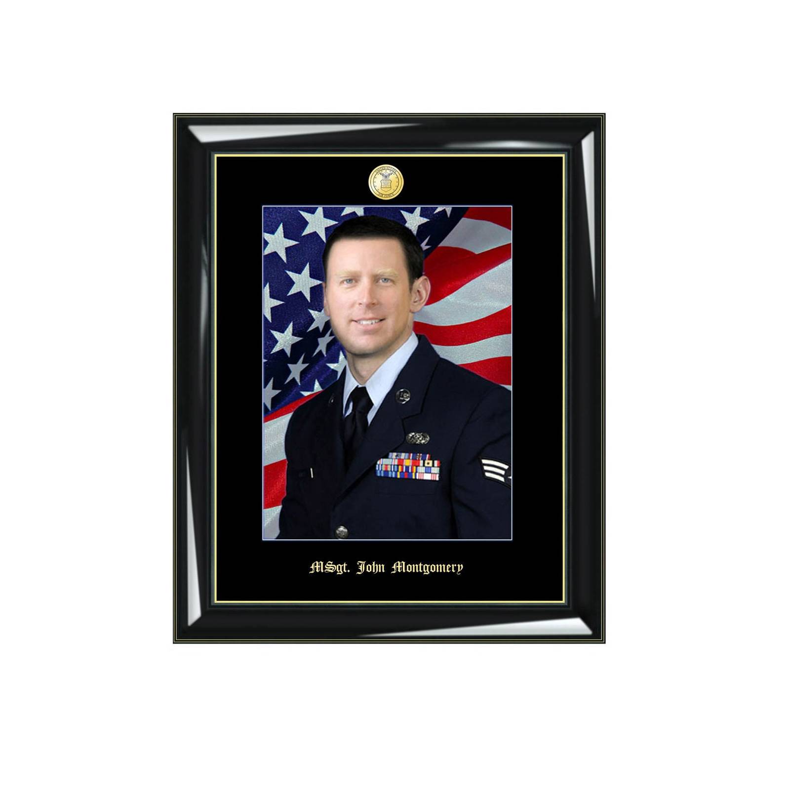 USAF Air Force Picture Frame 8x10 Photo Framing Military Gift Retir Army USMC - £87.92 GBP