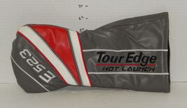 E523 Tour Edge Hot Launch Golf Club Head Cover Gray Red Slip-On Headcover - $9.85
