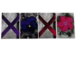 XOXO Pics Only Photograph Word Letter Art Alphabet Hugs and Kisses Flowers Decor - £15.84 GBP
