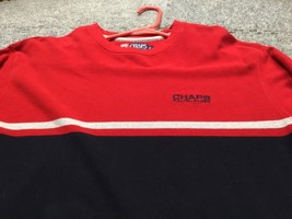 Chaps Ralph Lauren Sweater Shirt Men’s Medium CRL Long Sleeve Stripes Logo - $13.86