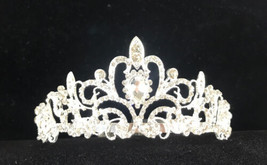 Crystal Wedding Tiara Bridal Crown Jewelry Prom Princess Queen Halloween - £14.23 GBP