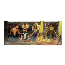 Crash Bandicoot Characters 4.5 in Figures With Special Edition Golden Bandicoot - £38.75 GBP