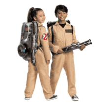Ghostbusters 80&#39;s Jumpsuit &amp; Backpack Boys Girls Halloween Costume-sz 4/6 - £31.84 GBP
