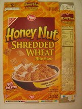 Empty POST Cereal Box 1998 HONEY NUT Shredded Wheat BITE SIZE 20 oz [G7e7] - $9.57