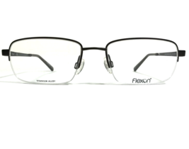 Flexon GRANVILLE 600 210 Eyeglasses Frames Black Rectangular Half Rim 57... - £47.53 GBP