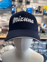 Mizuno Big Logo Ball Cap Unisex Sportswear Cap Casual Hat Navy NWT 33YW8... - £36.03 GBP