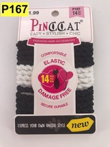 PINCCAT ANTI SLIP GRIP ELASTIC DAMAGE FREE PONYTAIL HOLDER #P167 14 COUNT - £1.54 GBP