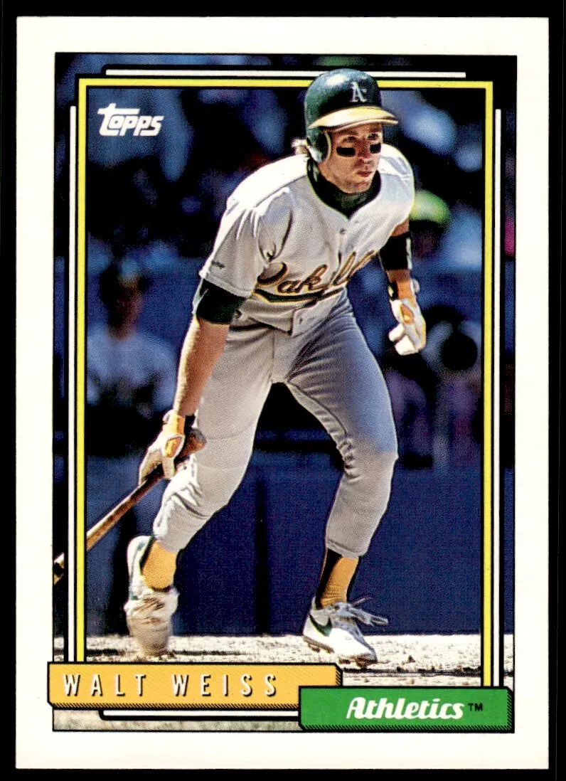 1992 Topps Walt Weiss Oakland Athletics #691 - $3.00