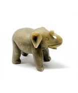 Chinese Carved Soapstone Hand Carved Elephant Trunk Up Figurine Mid-Cent... - £17.38 GBP