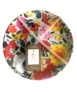 Rachel Ashwell Floral 8&quot; Melamine Lunch Snack Plates Set of 4 Indoor Out... - £31.07 GBP
