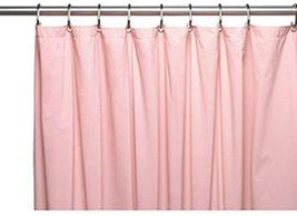 Dusty Rose Heavy Duty Magnetized Shower Curtain Liner Mildew Resistant - £7.49 GBP
