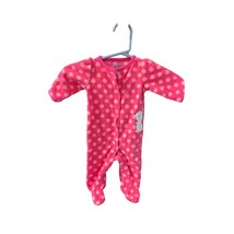 Child Of Mine Carters Girls Infant Baby Size Newborn Pink Polka Dot 1 Pi... - $8.90