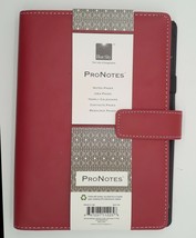 Blue Sky Pro Notes Red Notebook / Planner Faux Leather #11225 8 1/2&quot; x 5&quot; - $7.99
