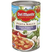 Del Monte Green Pepper and Mushrooms Pasta Sauce, 24 Ounce Cans, Case Of 6  - £15.04 GBP