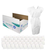 Dynarex Exam Gowns 3-Ply Poly Tissue, Disposable with Ties, Universal Si... - $56.15 CAD