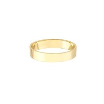 14K Solid Gold Wedding Engagement Band Plain Ring - Size 6, 7, 8 - Yellow 3.7MM - £225.17 GBP