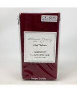 Hotel Collection Ultimate Luxury Bed Skirt Cal King Red Split Corners New - $28.99