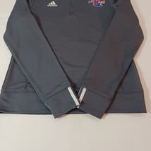 Adidas Climalite LATECH Mens Gray 1/4 Zip Pullover Shirt Long Sleeve Size Medium image 11