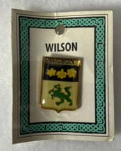 Wilson Family Crest Lapel Hat Jacket Pin - £10.38 GBP