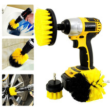 3 PCS Drill Brushes Set Tile Grout Power Scrubber Cleaner Spin Tub Showe... - $13.29