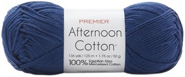 Premier Yarns Afternoon Cotton Yarn-Dark Indigo - £16.59 GBP