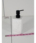 Disney Mickey Mouse Rectangle Soap Lotion Dispenser White Embossed Figur... - $24.68 CAD