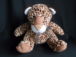 FAO Schwartz Baby Cheetah Leopard Plush Stuffed Rattle Animal Toy 8&quot; - £16.81 GBP