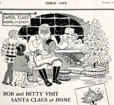 Crayola Binney And Smith Crayons 1933 Advertisement Christmas Santa DWFF13 - £39.22 GBP