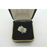14k Diamond Ring 1 TCW Mid Century Yellow Gold H-I Appraisal $3237 Deco ... - £955.60 GBP