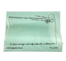 Ziggy Post-In Notes 50 Sheets Your Mission If You Choose to Accept It Vi... - $11.97