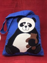 Panda Handbag by J. Nicoll Designs Totel Blue Bag Cloth Bear - £17.09 GBP