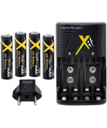 XIT XTCH2950 AA Quick Battery Charger + 4X 2950mAh Batteries 110/240V - £13.36 GBP