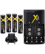 XIT XTCH2950 AA Quick Battery Charger + 4X 2950mAh Batteries 110/240V - $17.09