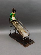 Manuel Felguerez Mexico Signed Girl On Slide Large Metal Art Sculpture 1... - $199.99