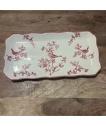 Bird Toile l Serving Tray 12.75” x 6.5” ANDREA Sadek - New NO BOX - $26.17 CAD