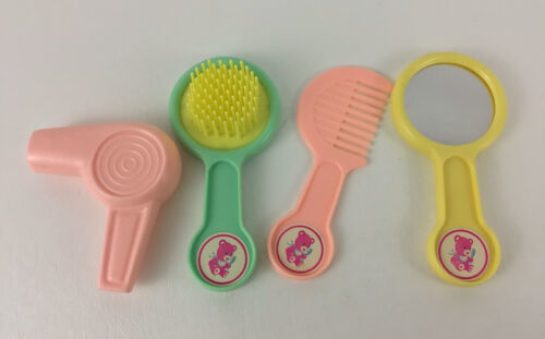 Primary image for Vintage Oscar Creation Doll Baby Accessories Lot Pink Bear Hair Brush Comb 4 Pc