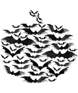 3D Halloween Bats 111 pc Party Decor Indoor Outdoor Wall Stickers Spooky... - $3.95