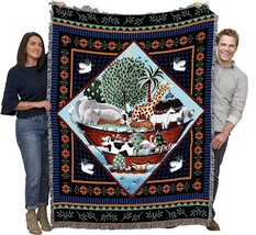 Noah&#39;S Ark Full Blanket By Coco Dowley - Children&#39;S Gift Tapestry Throw Woven - £61.63 GBP