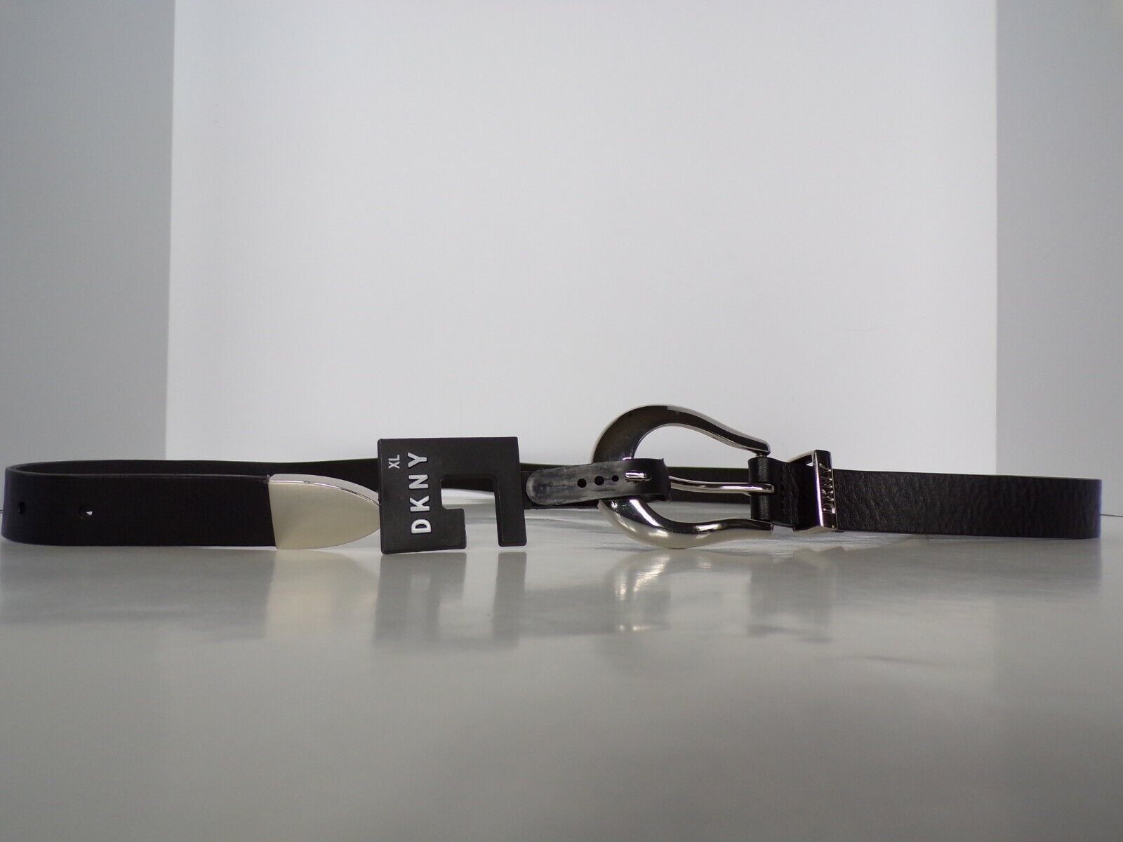 Primary image for New DKNY Modern Buckle Belt (Black) XL - MSPR $48