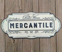 The Pioneer Woman Mercantile Wall Sign Dee Drummond Tin 20&quot; x 9&quot; NWT - £5.36 GBP