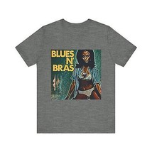 Blues N&#39; Bras Graphic Print Art Crewneck Unisex Jersey Short Sleeve Tee Shirt - £15.98 GBP+