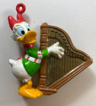Vintage 3 in Minnie Mouse playing Harp PVC Christmas Ornament - $12.86