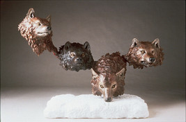 Mark Hopkins &quot; Survival&quot;  Bronze Sculpture Large Size 35&quot; x 21&quot;  Made in... - $3,750.00