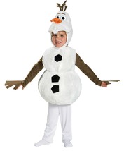 Disney Frozen Olaf Toddler/Kids Halloween Costume Snowman Disguise Small Sz 4-6 - £42.37 GBP