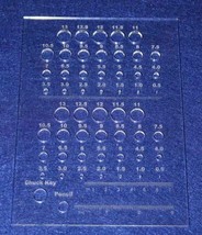 Laser Cut Drill Bit Storage Acrylic Template -Metric Small Sizes 1/8&quot; - £20.48 GBP